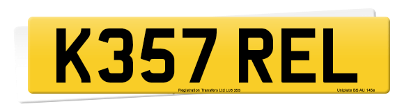 Registration number K357 REL